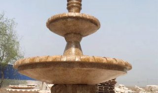 中式石雕喷泉-鱼缸石雕喷泉