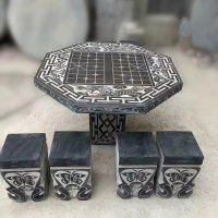 公园象棋石雕桌凳