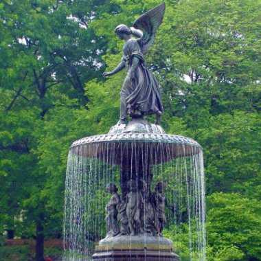 景区园林大型欧式人物铜雕喷泉