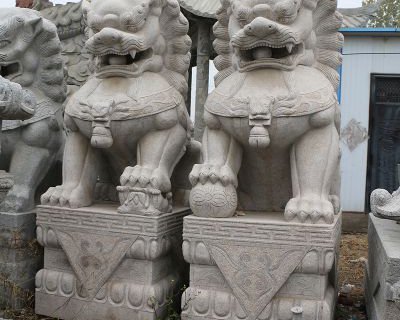 天安门狮子石雕塑