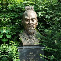 人文始祖之颛顼铜雕头像雕塑-公园景区园林历史人物像
