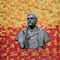 世界著名发明家诺贝尔半身胸像铜雕塑