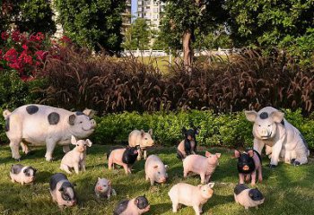 玻璃仿真公園農(nóng)家院家禽擺件，集實用性與藝術感于一體