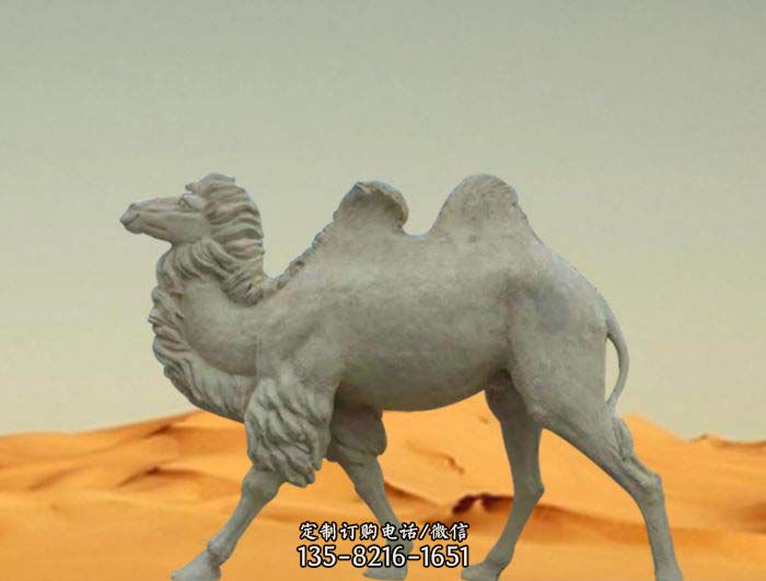 茂港区牵骆驼的人物铜雕