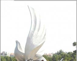 大型广场不锈钢和平鸽雕塑