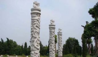 大理石龙柱雕塑1