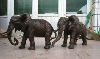 公园大象招财动物铜雕
