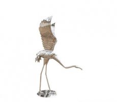 不锈钢动物火烈鸟雕塑112