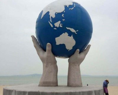 不锈钢广场大型景观球雕塑