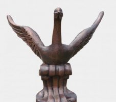 锻铜天鹅雕塑-草坪水池塘鱼塘园林景观装饰白天鹅仿真动物雕塑
