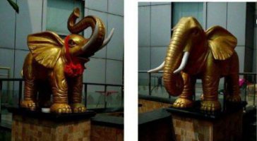 企业大象动物铜雕