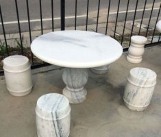 圆桌凳庭院石雕