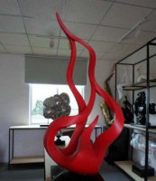 不锈钢抽象创意火苗雕塑