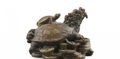 母子龙龟铜雕-广场龙龟铜雕塑