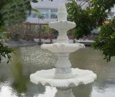 三层喷泉汉白玉公园石雕