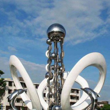 大型不锈钢金属抽象雕塑
