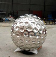 几何镜面球形不锈钢雕塑
