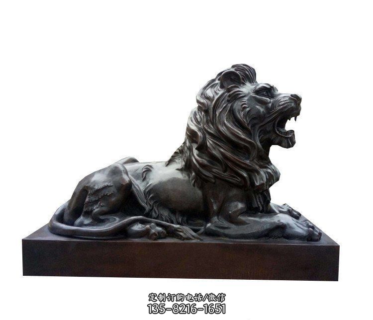 企业门口欧式狮子铜雕