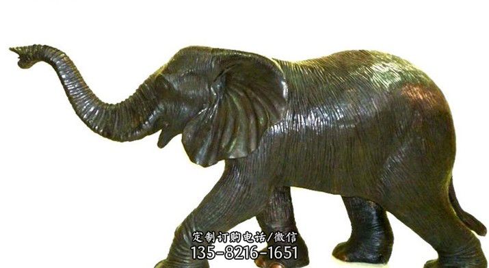 铸铜大象雕塑-乳山大象雕塑