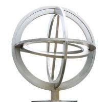 不锈钢镂空地球仪雕塑2