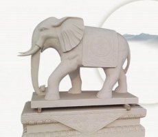大理石公园大象雕塑