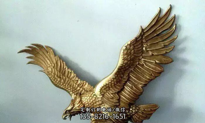铸铜老鹰企业动物铜雕