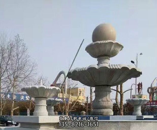 风水球大型喷泉石雕