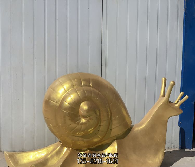 铜雕创意蜗牛雕塑