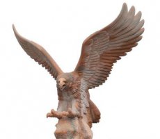 雄鹰展翅石雕-玻璃钢抽象老鹰雕塑