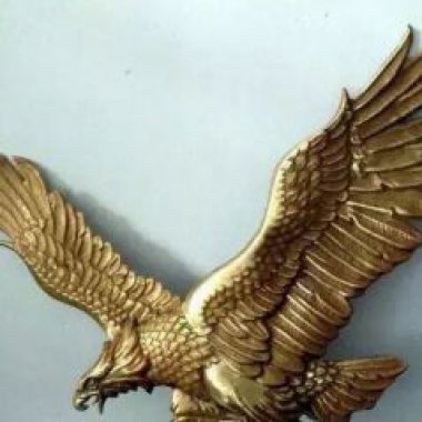 铸铜老鹰企业动物铜雕