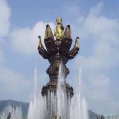 西方天使人物喷泉铜雕