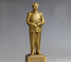 毛主席校园人物铜雕