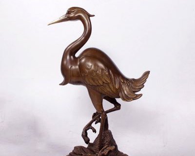 铜雕仙鹤动物雕塑