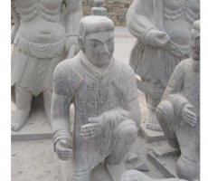 古代兵马俑石雕