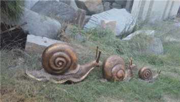 铜雕蜗牛-雕塑蜗牛
