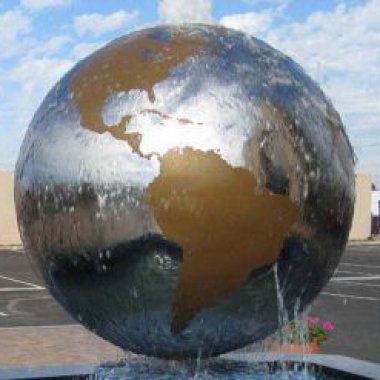 球形不锈钢地球雕塑