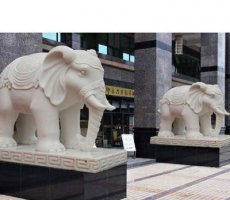 石雕酒店大象动物
