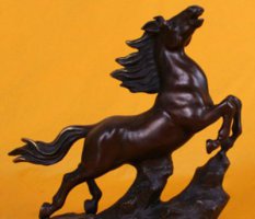 铜雕公司招财马装饰景观摆件