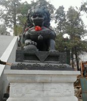 寺庙狮子铜狮子雕塑
