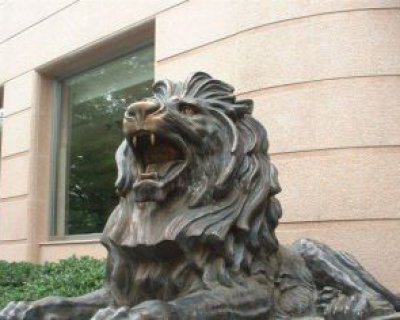 铸铜西洋狮子银行门口狮子铜雕