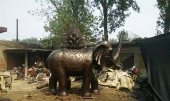 铜雕大象平安吉祥公园动物雕塑
