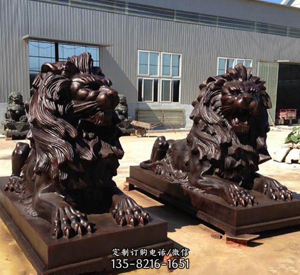 狮子动物铜雕