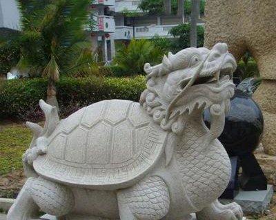 古代神兽龙龟石雕