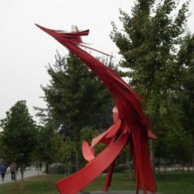 公园不锈钢抽象龙雕塑
