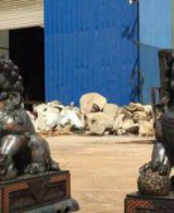 铜雕企业招财狮子雕塑摆件