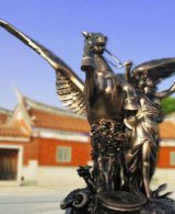 西方人物铜雕系列-天使与马儿