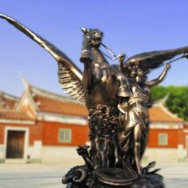 西方人物铜雕系列-天使与马儿
