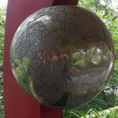 公园不锈钢金属球景观雕塑