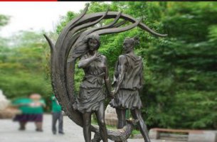 公园神话人物铜雕