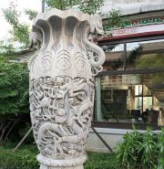 公园景区大型花瓶石雕